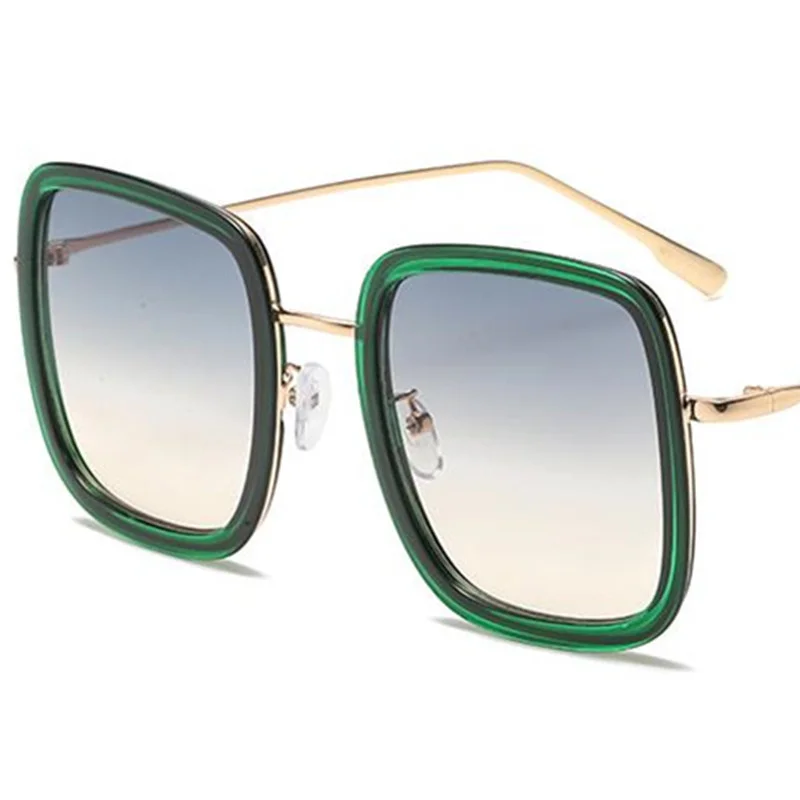 

Fashion Sunglasses Summer Unisex Sun Glasses Oversize Frame Adumbral Anti-UV Spectacles Square Eyeglasses Simplity Ornamental