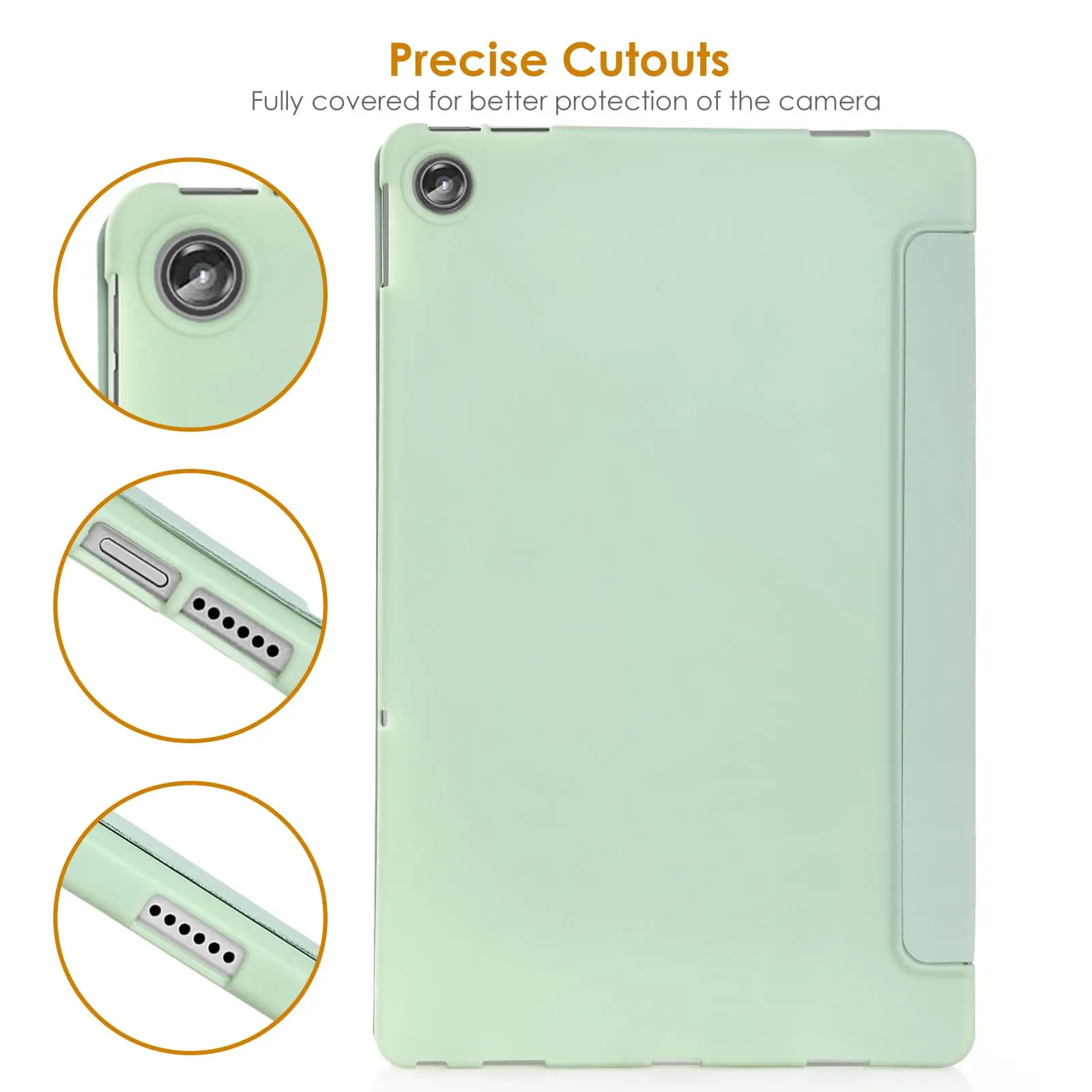 Lightweight Soft Tablet Case with Tri-fold Stand Cover