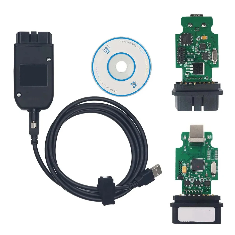 

Автомобильный диагностический сканер OBD для VW AUDI Skoda Seat New V23.3 для VAG HEX V2, USB-интерфейс, неограниченный вин ATMEGA162 HEX V2 кабель