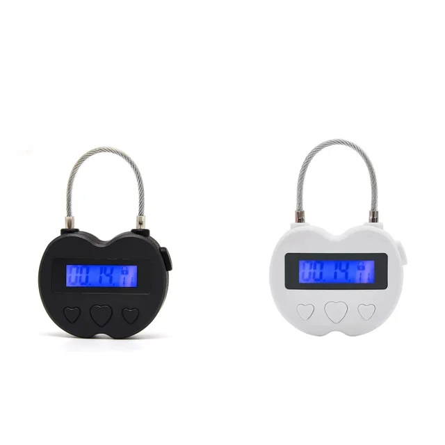 Smart Waterproof Time Lock LCD Display Timer Multifunctional Travel Bag Lock USB Rechargeable Temporary Timer Padlock 1