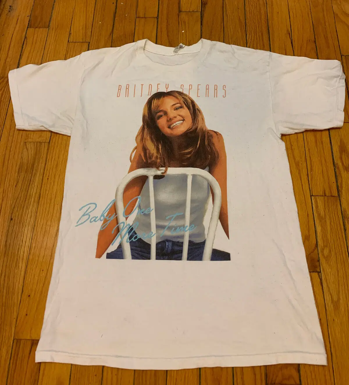 Britney Spears Baby One More Time Camicia Bianca Album Medio Concert Tour 1998