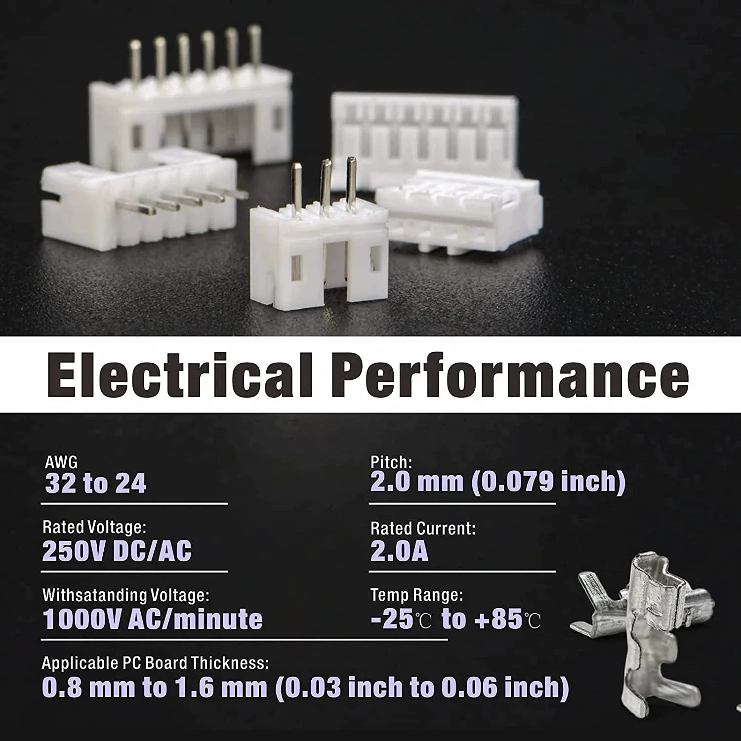 Lot de 10 connecteurs PH2.0 et XH2.54 pour drones FPV micro
