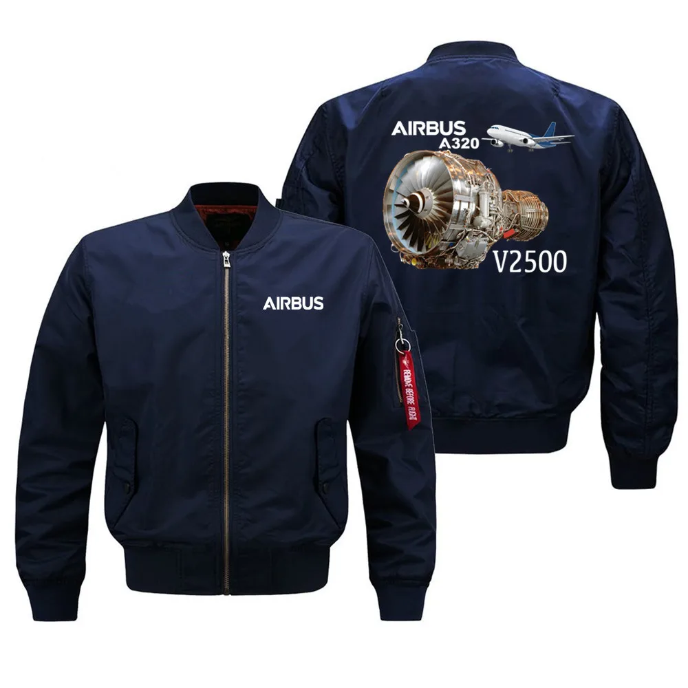 

2023 New Spring Fall Winter High Quality Mens Jackets Coats Pilot Jacket Airbus A320 & V2500 Engine Man Coats Jackets S-8XL Top
