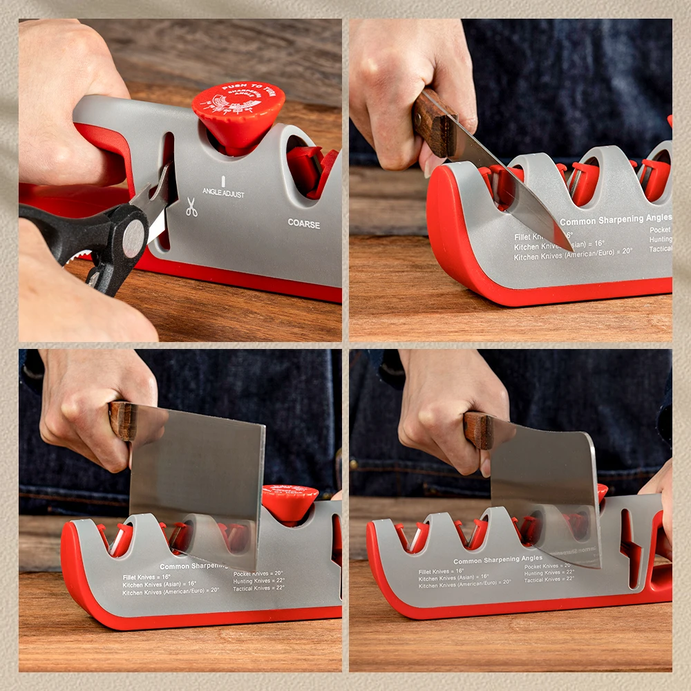 Knife Sharpener 5 1 Angle Kitchen Grinding Machine Professional Scissors -  Sharpeners - Aliexpress