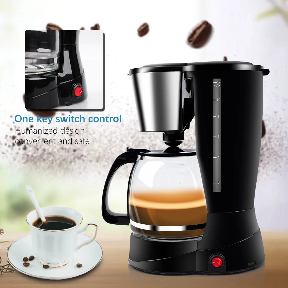 Commercial electric kahve makines cafetera Distilling cafe 10 cup mini drip Coffee  Makers filter set home drip coffee machines - AliExpress