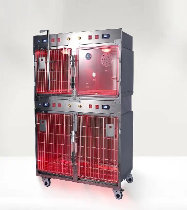 

YISHANGHE Stainless Steel Dog Cat Veterinary Cage ICU Dog Oxygen Cage Temperature Control Dog Pet Animal Cages