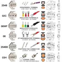 Outils de sertissage pince SN-58B mâchoire Interchangeable pour XH2.54/DuPont2.54/2.8/4.8/6.3/Non isolé/bornes de virole cliquet 4