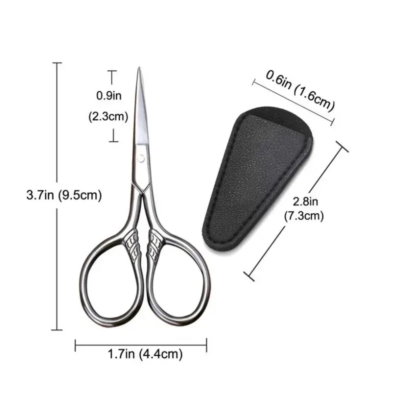 For Manicure Nail Cuticle Beard and Mustache Trimmer Nose Hair Tool 1Pcs Stainless Steel Small Makeup Grooming Scissors Eyebrows 4