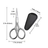 For Manicure Nail Cuticle Beard and Mustache Trimmer Nose Hair Tool 1Pcs Stainless Steel Small Makeup Grooming Scissors Eyebrows 4