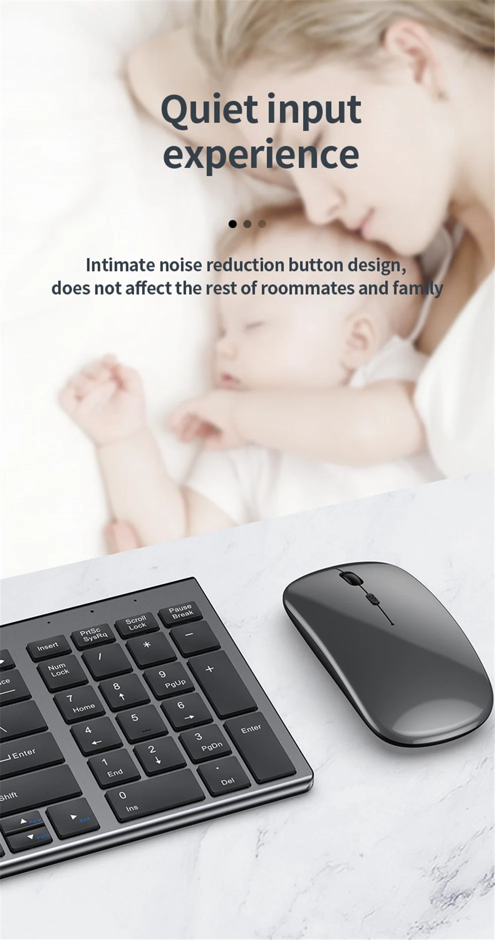 Portugal Inglês USB 2.4G + Bluetooth Teclado