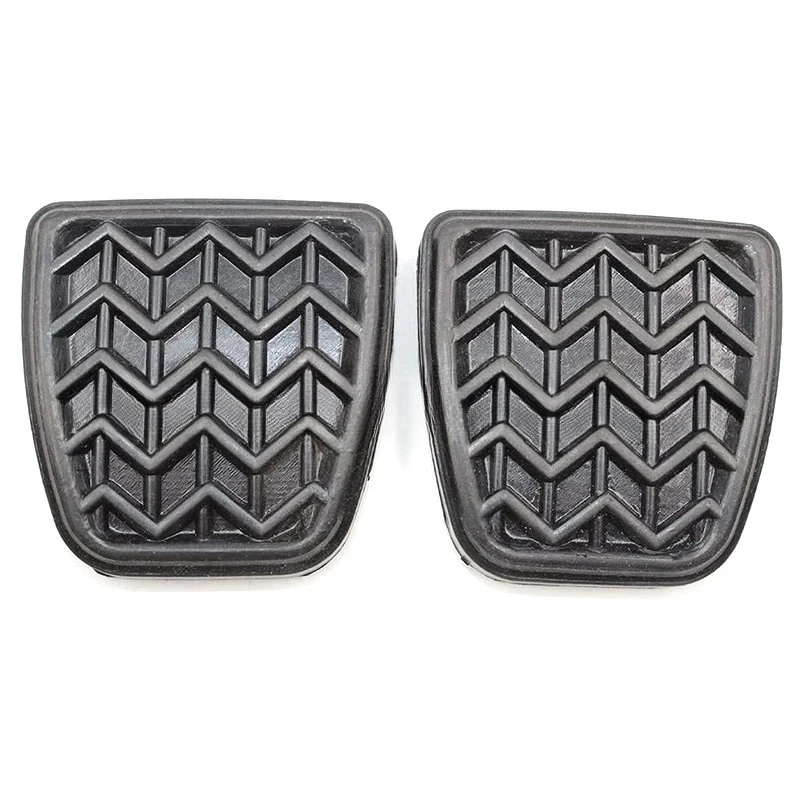 Rubber Brake Clutch Foot Pedal Pad Cover 2PCS For Toyota Camry XV30 XV40 Corolla E120 E130 Yaris XP10 FJ Cruiser RAV4 XA20 Scion