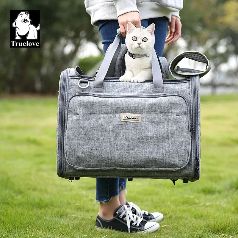 Truelove Pet Bag Water-resistance High Grade Polyester Eco-friendly Breathable Puppy Bag Carrier Cat and Dog Carrier TLX2971