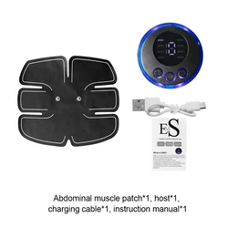 Portable Intelligent Electric Body Massager with Adjustable Levels and USB Charging (Abdominal patch)
