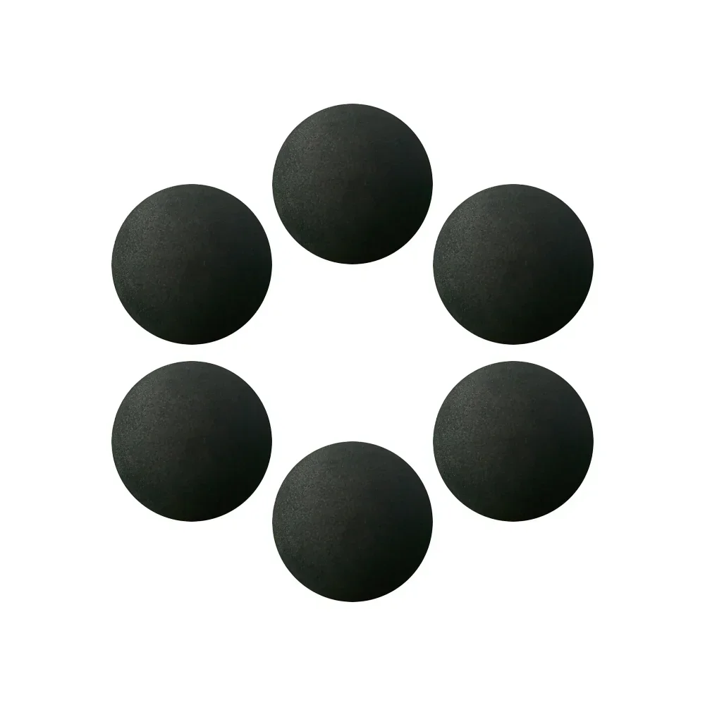 6Pcs 50mm Soft High Tenacity Lightweight EVA Electric Muscle Massager Replacement Head Massage Gun Ball Head Accessories Black 5
