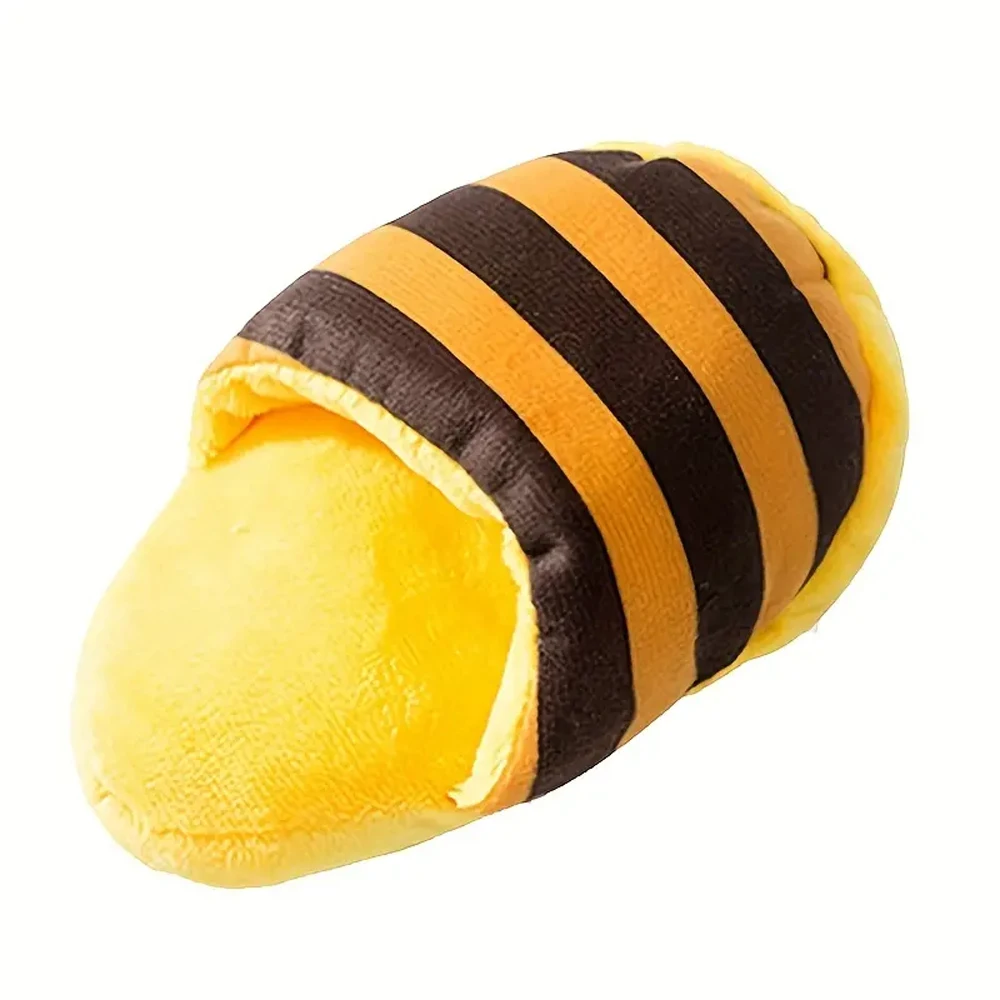 New Dog Pet Plush Sound Slippers Toy - PeticaDeals