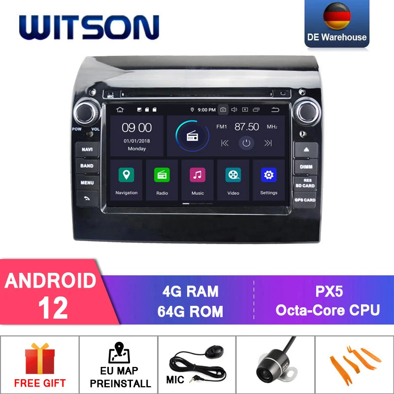Witson Android 12 Auto Radio Voor Ducato Auto Dvd Gps Carplapy Voertuig Multimedia Speler Navigatiesysteem|android fiat|android for carcar radio android - AliExpress