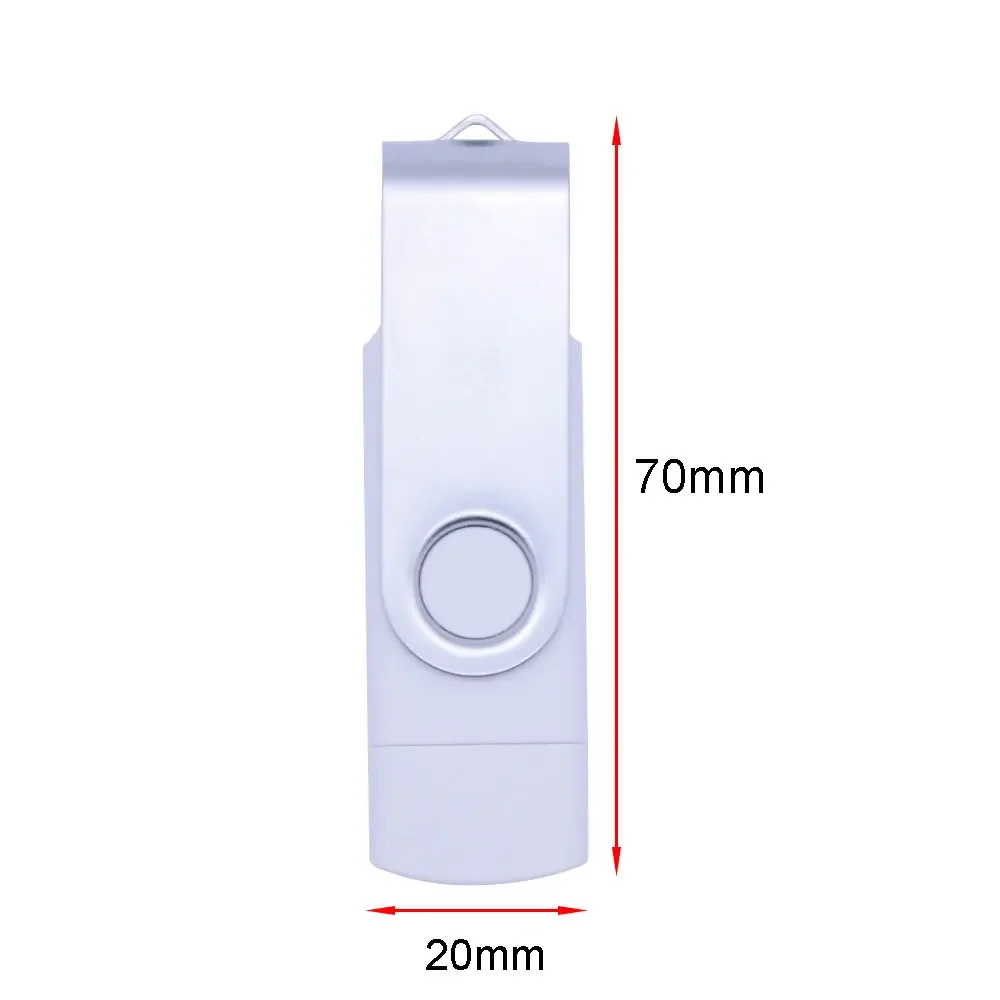 USB Flash Drive Flash Drive Type C Pendrive Rotable Usb Flash Drive 128GB 32GB 16GB Pen Drive 256GB Pendrive 64GB 4G OTG 2 IN 1 Memoria Usb Stick Type C 2.0