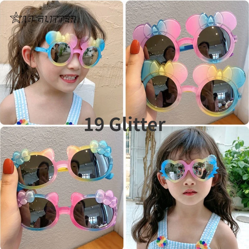 Kinder Stern Cartoon Runde Farben Sonnenbrille Baby Mädchen Junge UV400 Brille Outdoor Kinder Sommer Strand Urlaub Brillen_voghion.com
