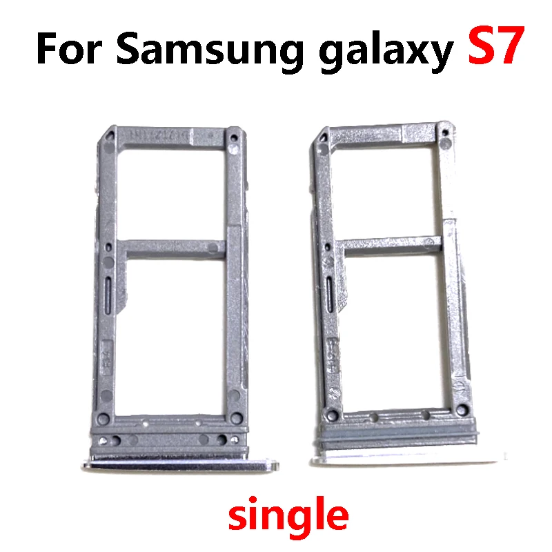 Sim Card Slot Tray Holder Sim Card Reader Socket for Samsung Galaxy S6 S7 Edge