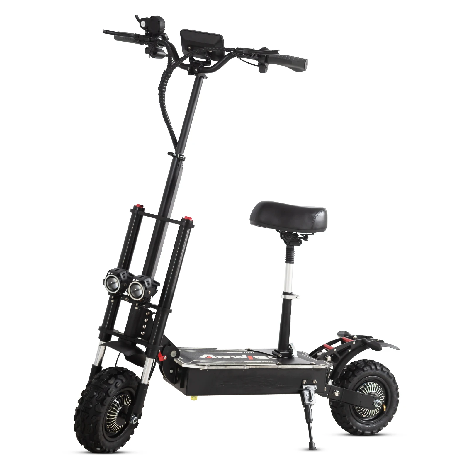 Arwibon 5600W Adult Electric Scooter Dual Motor Top Speed 50MPH,60V38AH, 11-inch Off-Road Tires Sport Folding eScooter with Seat