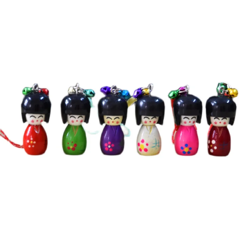 Anime Mobile Phone Charms Japanese Oriental Kokeshi with KIMONO Doll