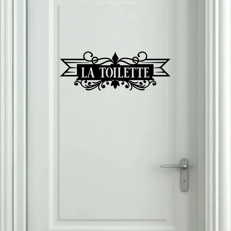 Toilets French | Decoration Restaurant Toilet | Mc French Toilet Stickers -  Wall - Aliexpress