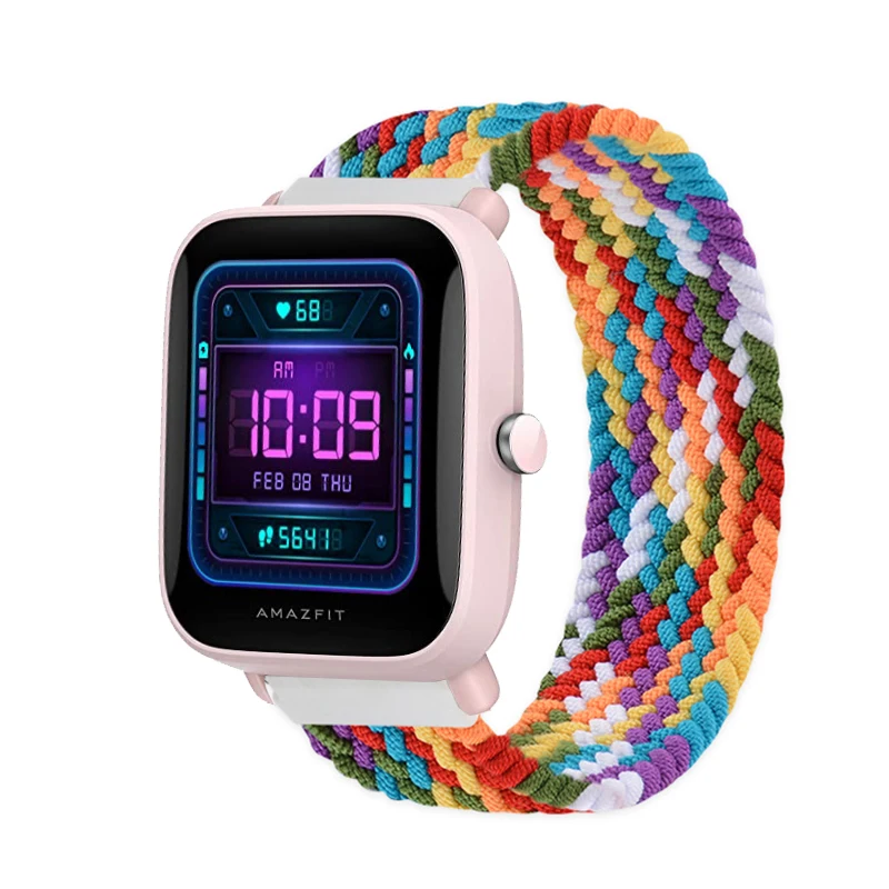 Nylon Braided Fabric Solo Loop Watch Strap Bracelet