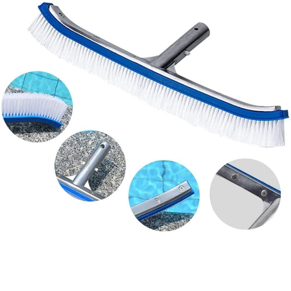 Pool cleaning tool Swimming pool cleaning kit Pool cleaning brush Swimming Pool Spa Cleaning Brush Head Duty Cleaner Broom Bent Tool Swimming Pool Brush Cleaning Equipment