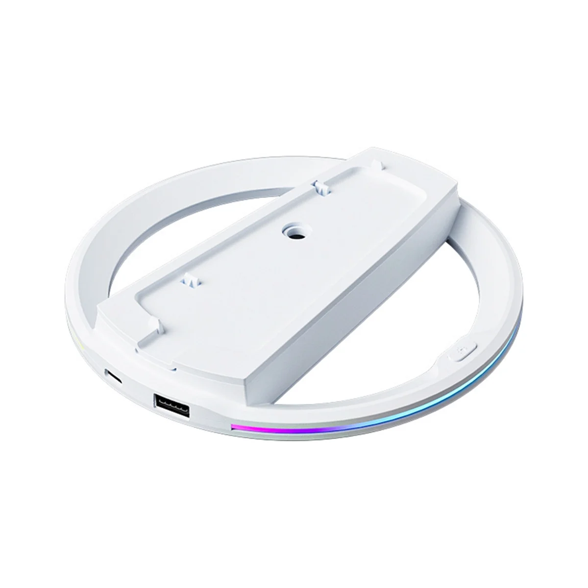 Vertical Stand for PS5 Slim Console Disc and Digital Edition Holder RGB Base for Playstation 5 Slim-ABRJ