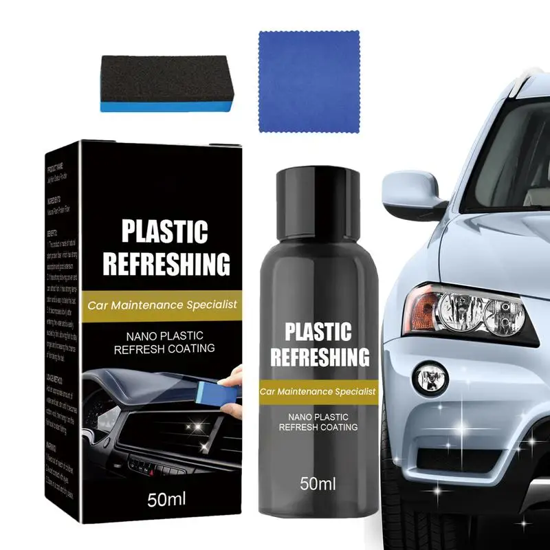 

Trim Restorer Nano Coating Car Scratch Repair 50ml Multi-functional High Protection Quick Car Coating Hydrophobic Polish Nano