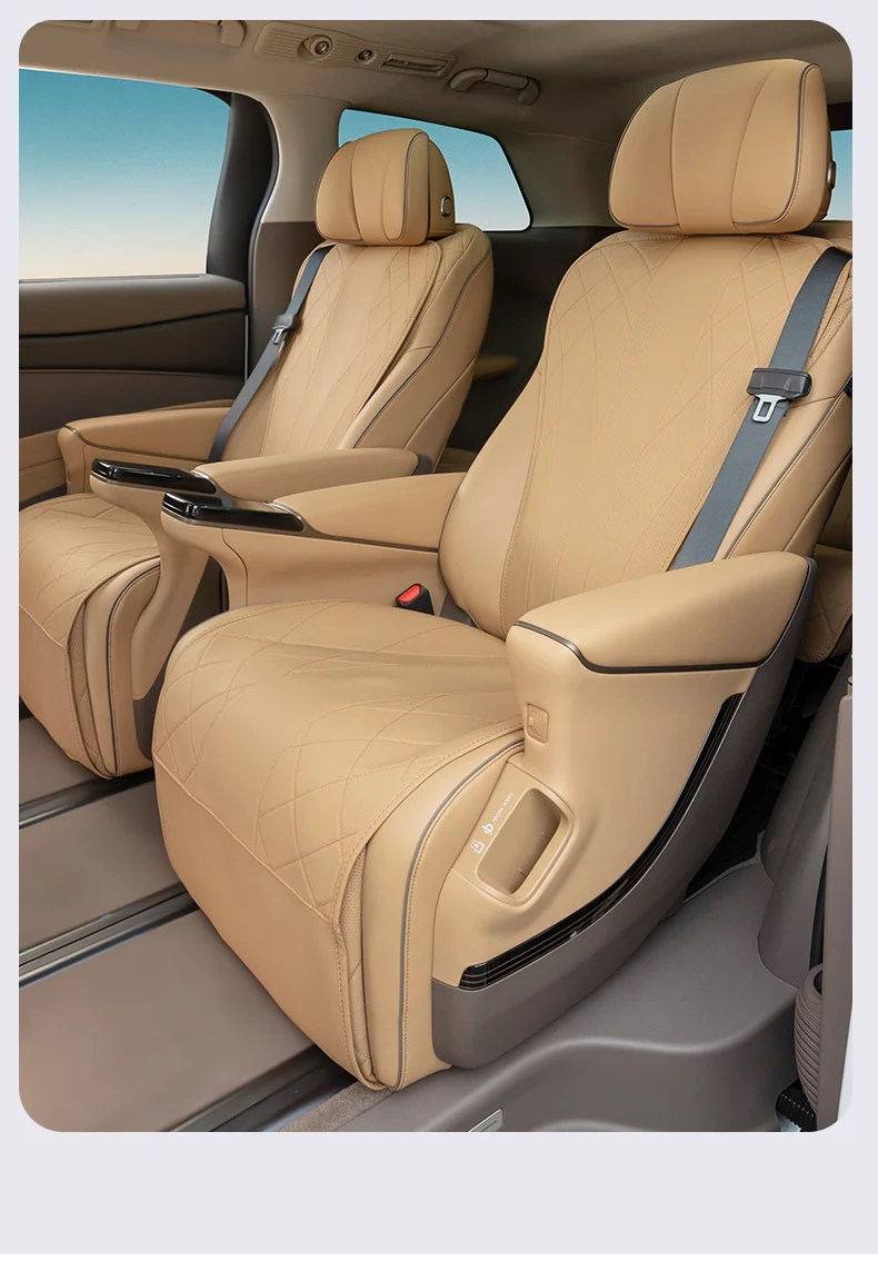 For BYD DENZA D9 2025 2024 Nappa leather seat cover seat cushion Breathable comf