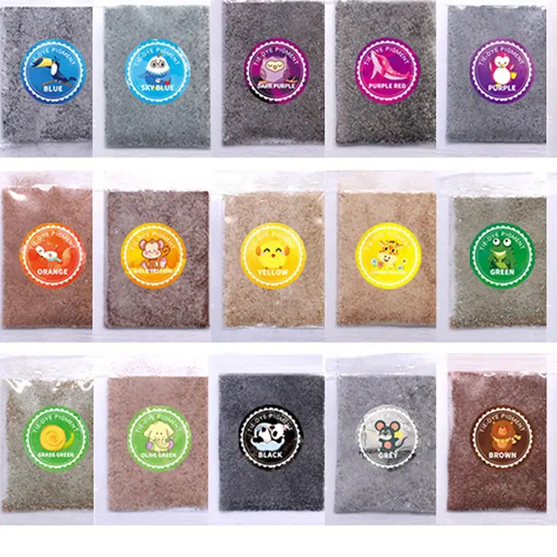 10g24ColorsFabricDyePigmentDyestuffDyeForClothingTextile