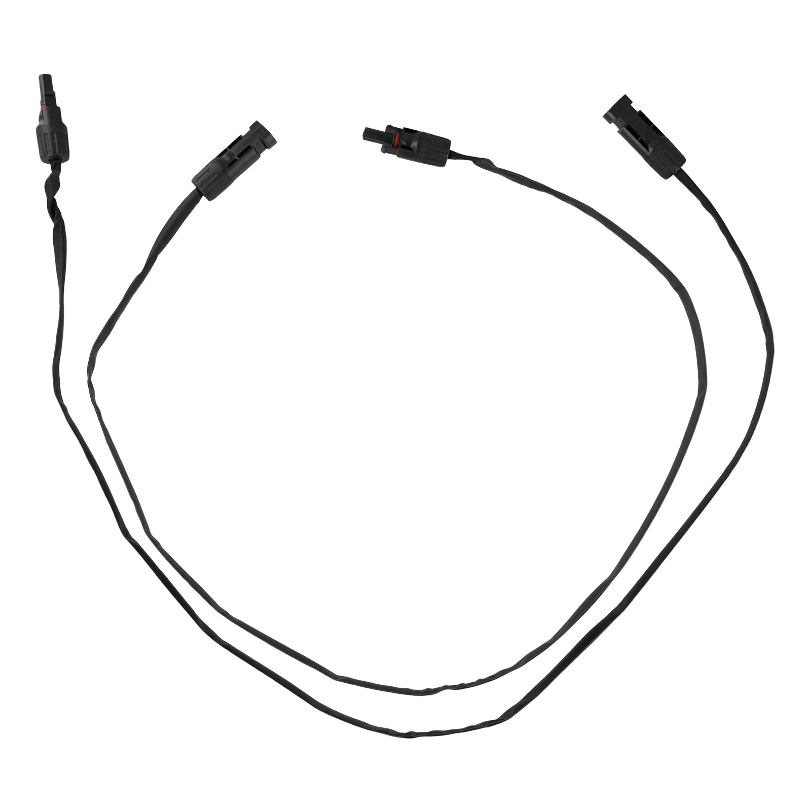 PV Solar Cable Feedthrough 1Pair 4mm/6mm 1M Cable Copper Flat Connection Solar Balcony Door Window Connection Line-Parts