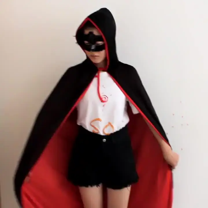 Costume De Diable Pour Femme - Cape De Vampire Pour Femme