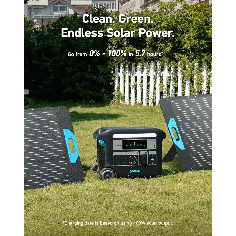 Anker SOLIX F2000 Portable Power Station, PowerHouse 767, 2400W Solar Generator, GaNPrime Battery Generators
