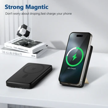 Magnetic Wireless Charger Station 15W Fast Charging Multi-Device Lightweight Portable For IPhone 17 16 15 14 13 Samsung AirPods 2
