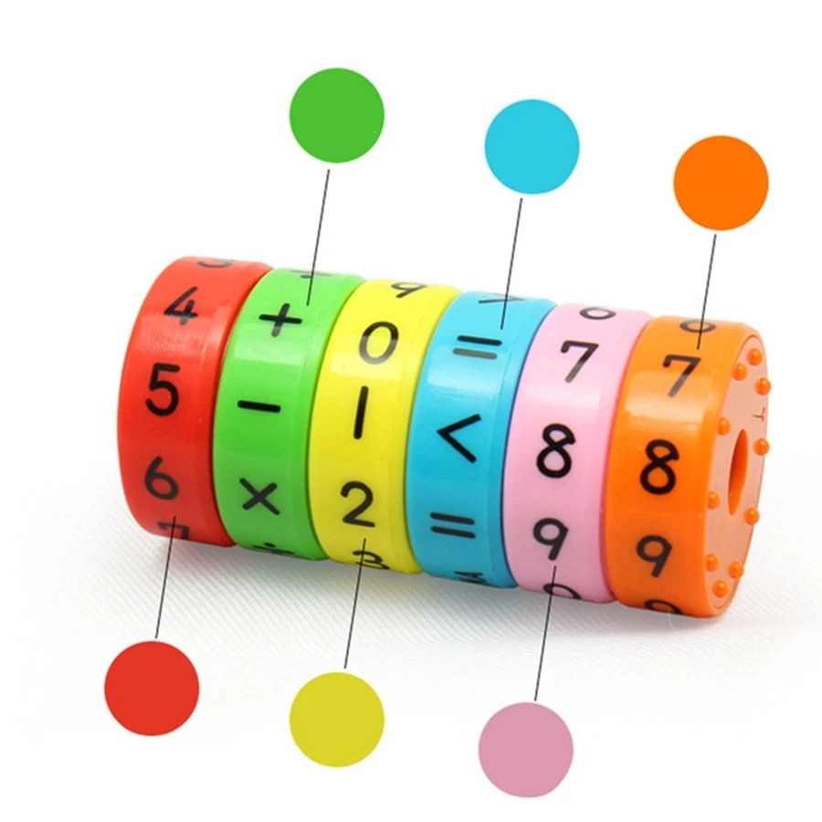 1X5 Cubo Magico 1-9 Numerical Calculation Magic Cube Professional Brain Teaser Puzzle Toy For Children Gift