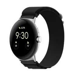 High Mountain Durable Nylon Smartwatch Strap for Pixel Watch 1 (G black s)