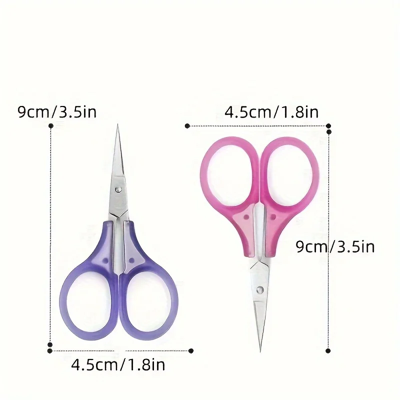 Portable scissors cutter Stationery scissors Mini Craft Scissors Set Precision Detail Cutters for Paper Cutting Scrapbooking Beauty Sewing
