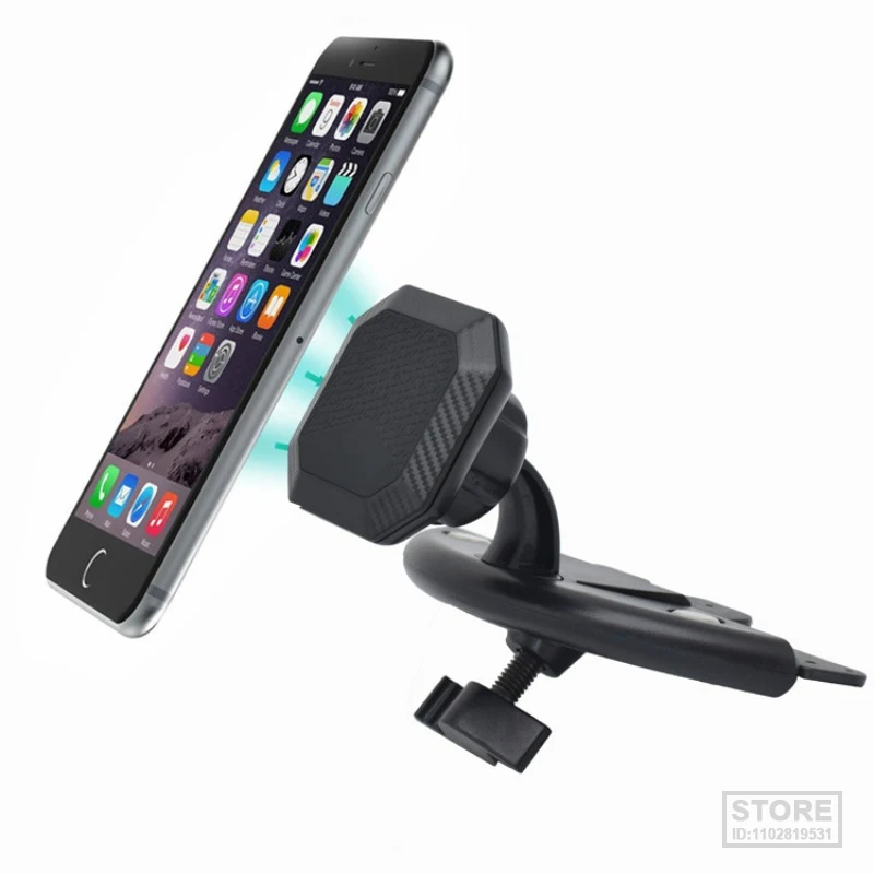 

Magnetic Car Phone Mount Holder Universal CD Player Slot for iPhone iPad Tablet GPS Cell Mobile Smartphone Stand