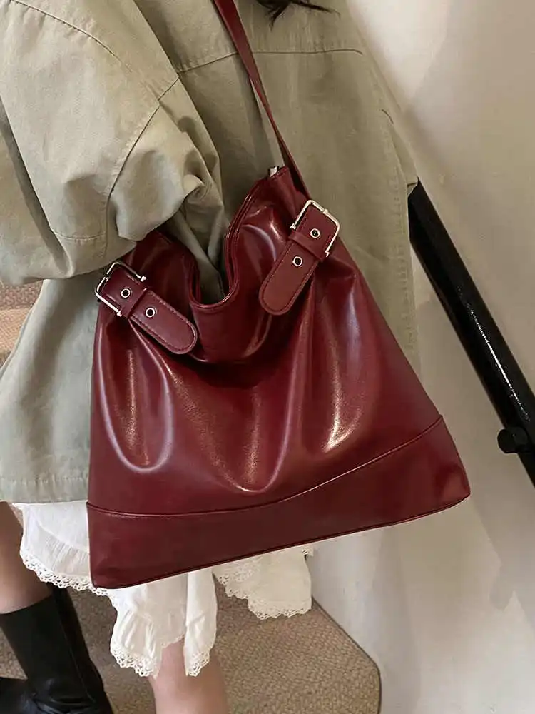 Premium Retro Matte Tote Bag Autumn Crossbody Mini Round Bag