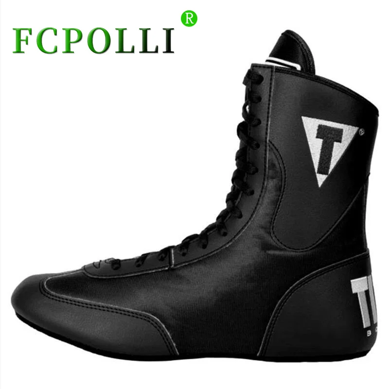

Professional Boxing Shoes for Men Good Quality Wrestling Boots Big Boy Luxury Brand Sport Shoes Men Women Lacing Wrestling Shoe