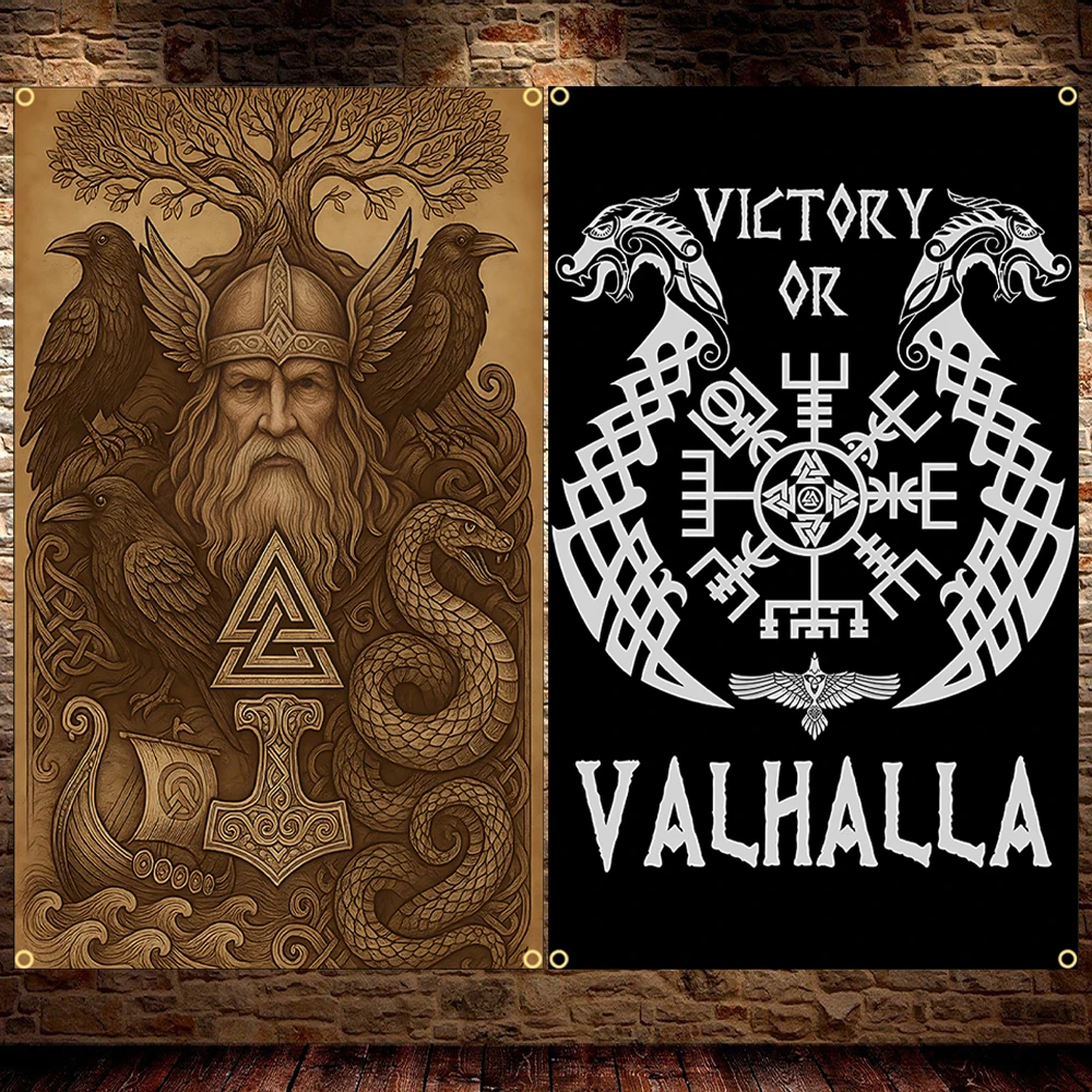 Vinland Viking Decorative Flag - Nordic Heritage Banner