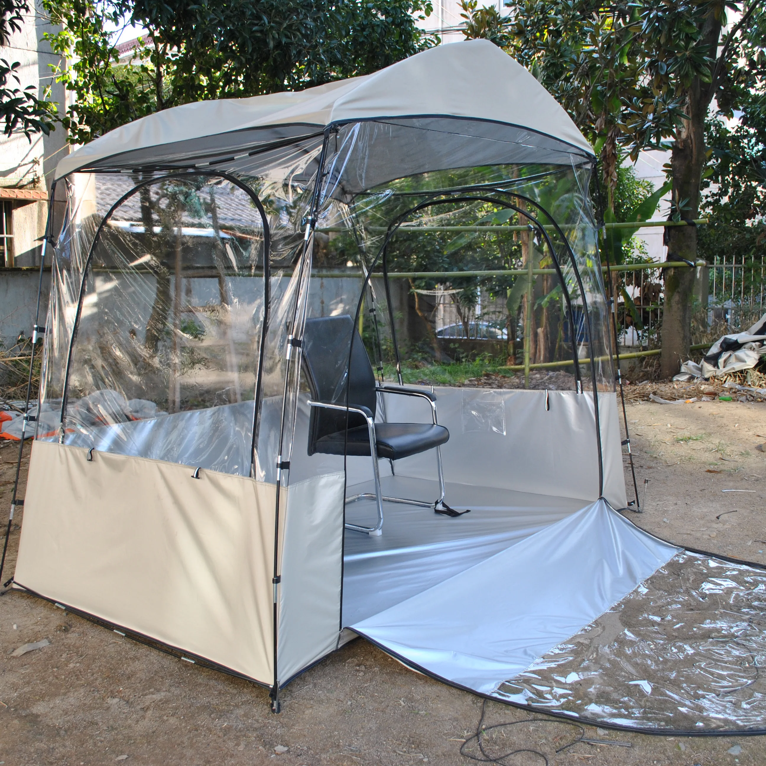 Leedor Pavillon Bildschirmhaus 3x3m - Pop Up Moskitonetz Für Garten & Camping