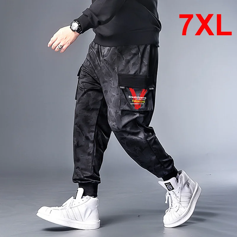 

Big Size 7XL Hip Hop Streetwear Cargo Pant Men Oversize Pants Sweatpants Male Jogger Casual Fashion Trousers Plus Szie HX526