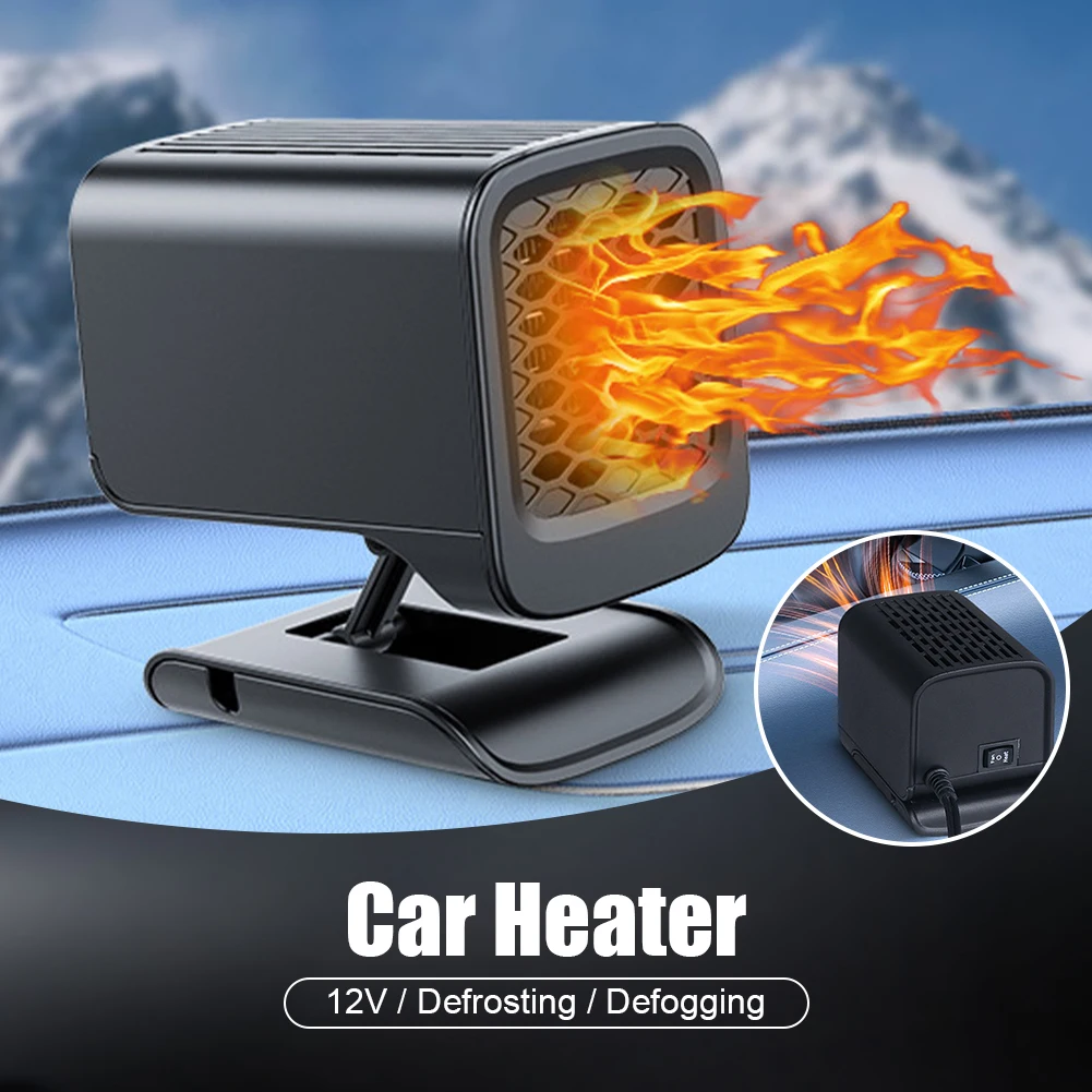 

New 2 In 1 Car Heater 12V Portable Car Heater Fan Cooling Heating Auto Windshield Defroster Car Anti-Fog Heater For Cars SUVs