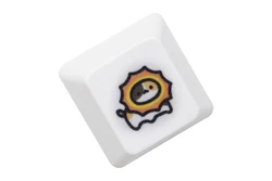 Adorable Calico Cat Keycap - Whimsical Kitty Design for Gaming Keyboards (Orange, White, Black) (CalicoC M Keycap x1)