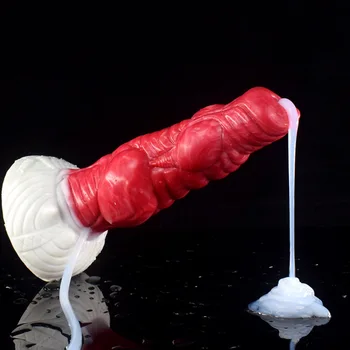 Ejaculation Dildo with Sucker Dog Knot Penis Anal Sex Toys for Couple G Spot Massager Silicone Squirting Dildo Adult Products 2