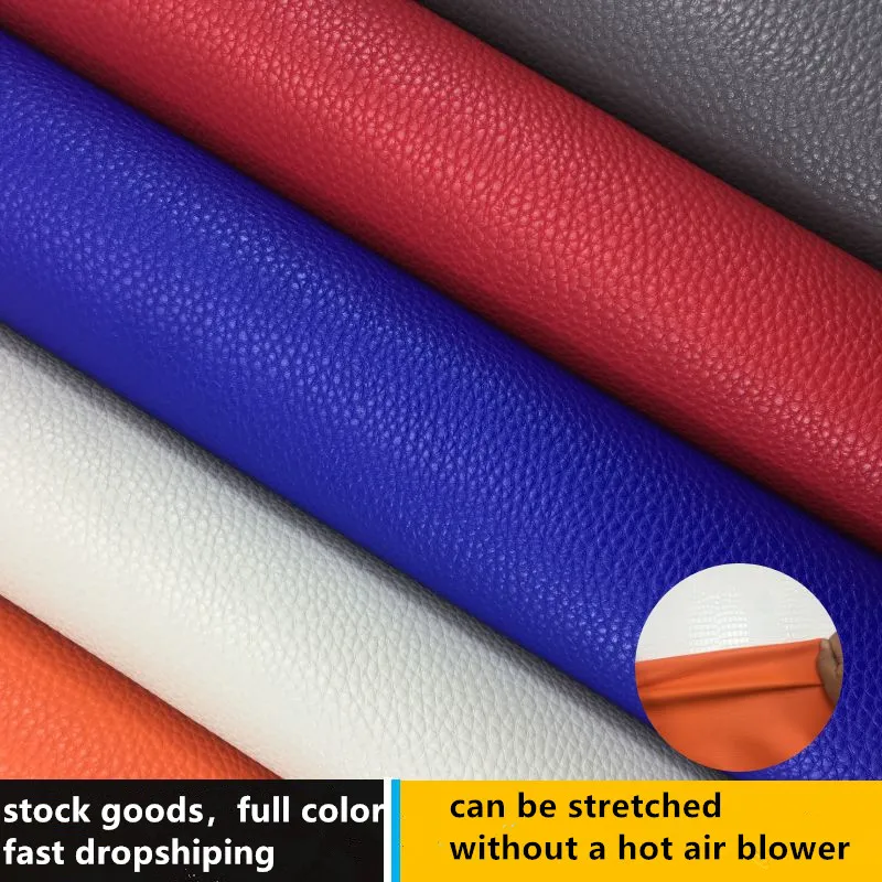 20x30cm Self Adhesion Litchi Faux Synthetic Leather Patches Big Size Multicolor PU Sofa Hole Repair Sticker Table Bed Decoration