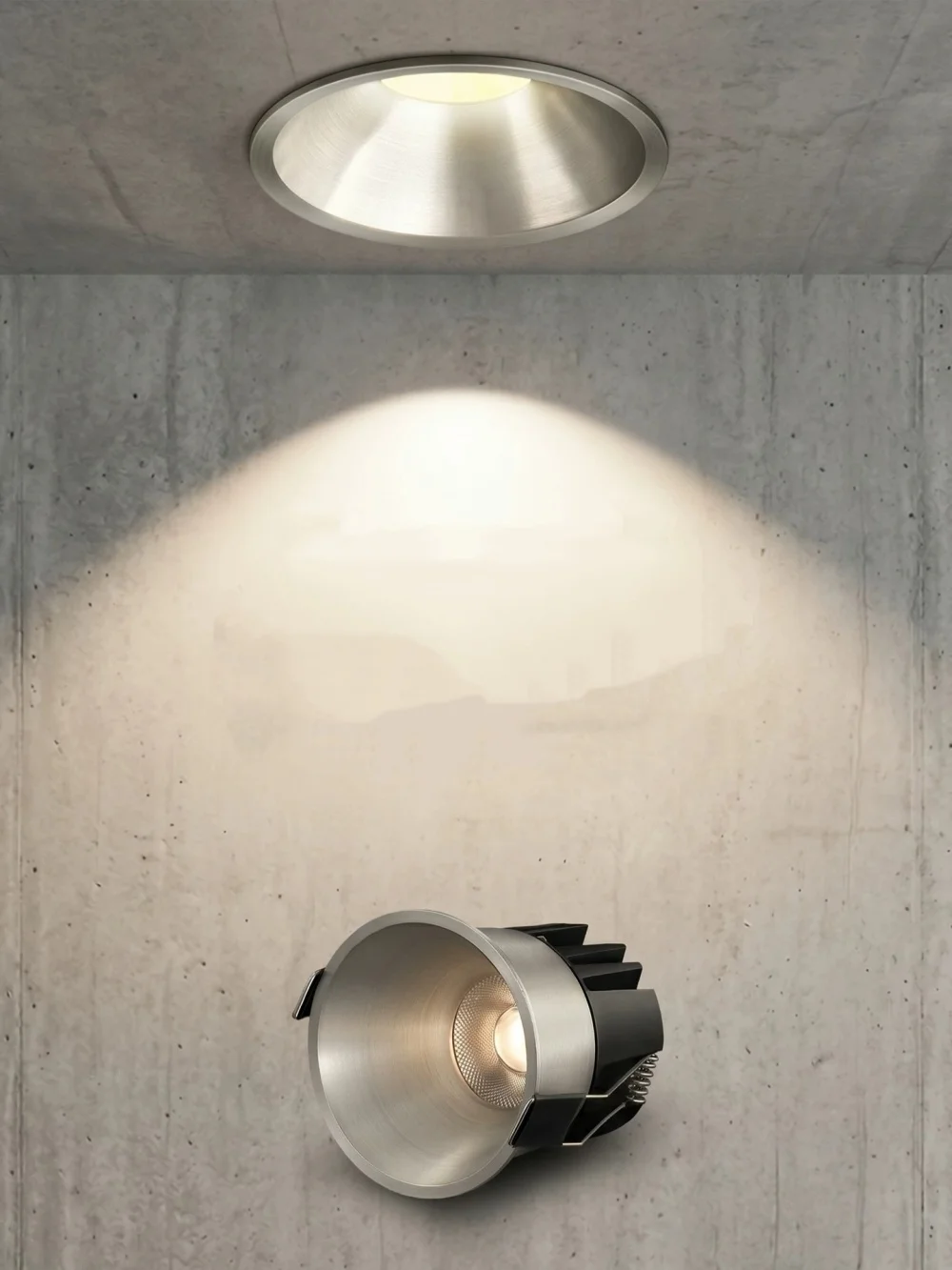 바우하우스 스타일 LED COB 다운라이트 디밍 가능 110V-240V 7W 10W 12W 15W 18W 천장 스포트라이트 24 ° 36 ° 거실, 침실, 상점용